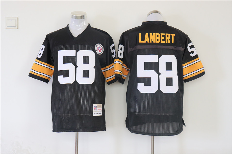 Men's Pittsburgh Steelers Jack Lambert Mitchell & Ness Black Legacy Jersey